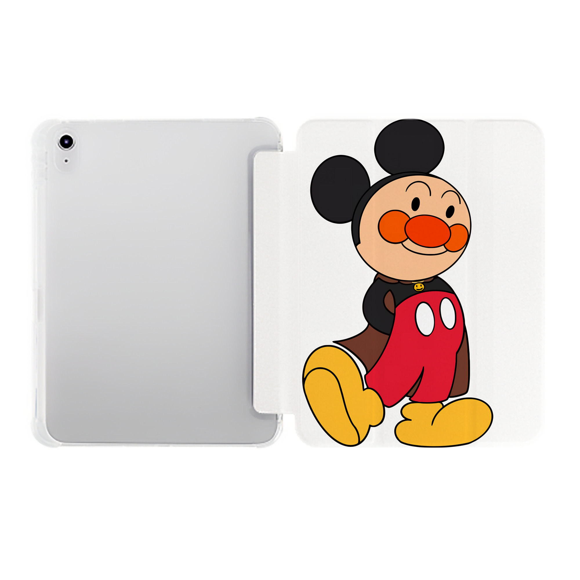（画像用） アンパンマン Anpanman IPad ケース ペン収納付き 三つ折りスタンド PUレザー×シリコン 対応機種9.5/10.5/10.9インチ